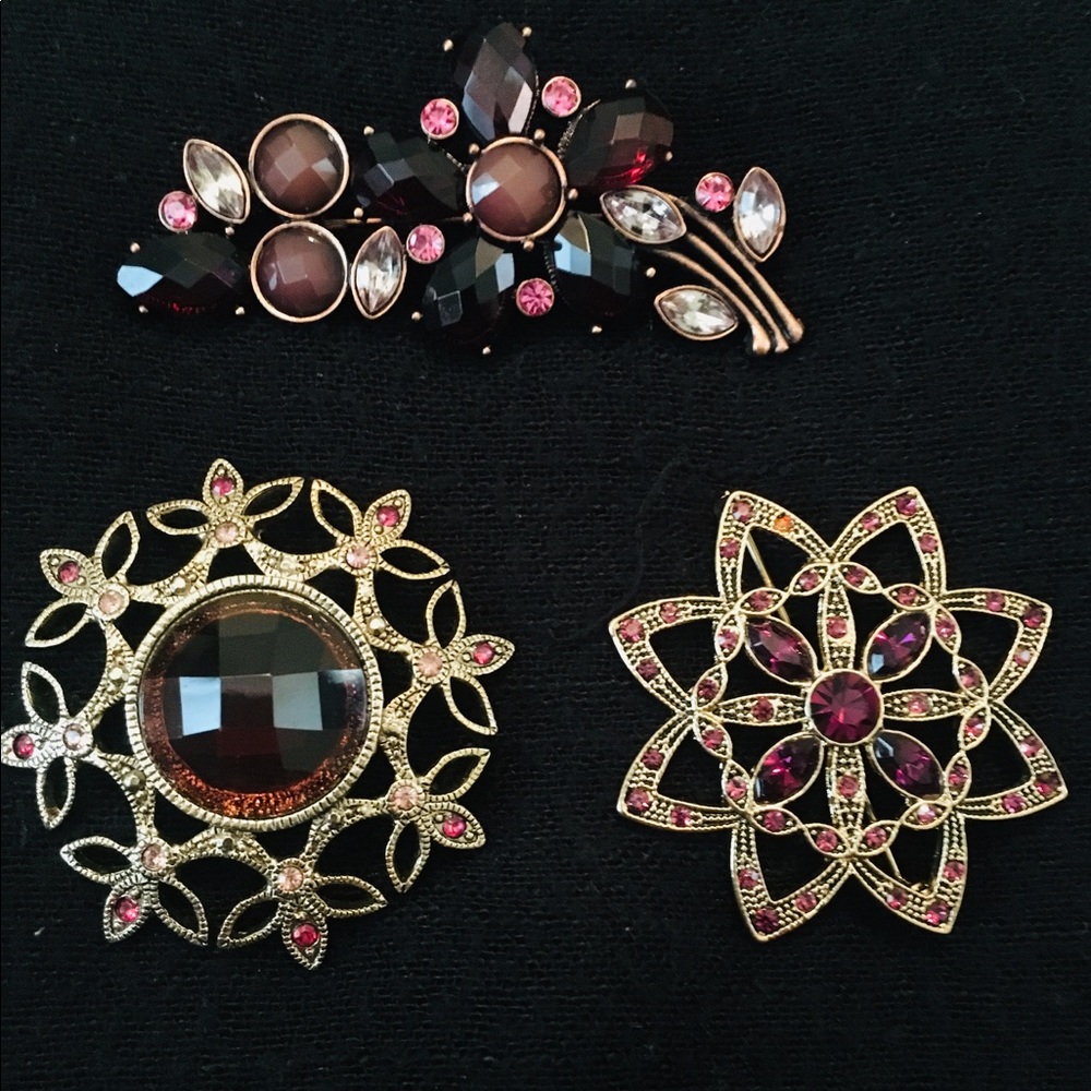 Brooch trio